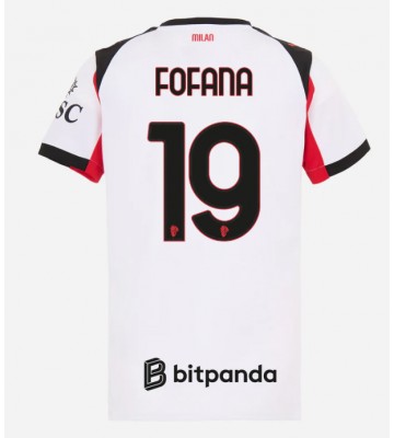 AC Milan Youssouf Fofana #19 Replika Udebanetrøje Dame 2025-26 Kortærmet